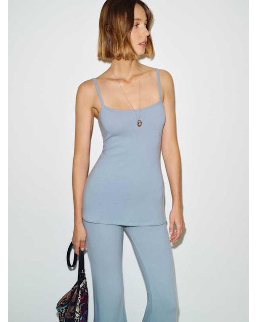Reformation Blue Bria Knit Two Piece