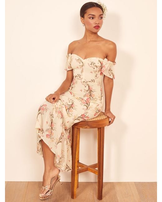 Reformation butterfly hotsell dress red