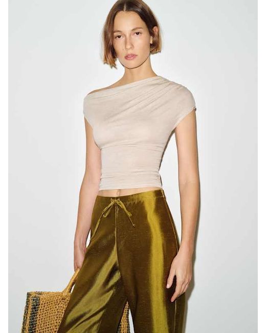 Reformation Natural Nora Knit Top