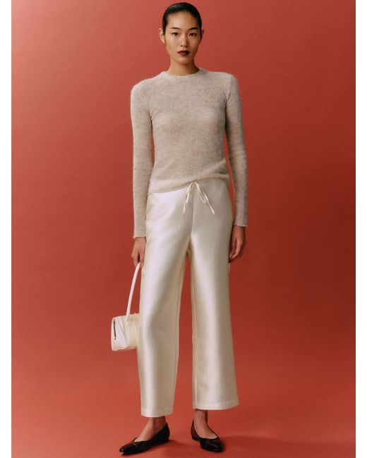 Reformation Orange Olina Cropped Pant