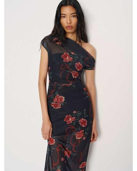 Reformation Adrielle Knit Dress in Blue | Lyst