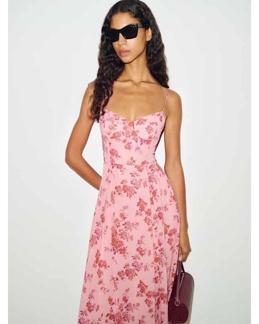 Reformation Pink Jaelyn Dress 0