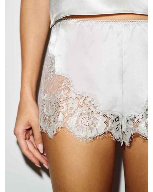 Reformation White Daisy Silk Sleep Set