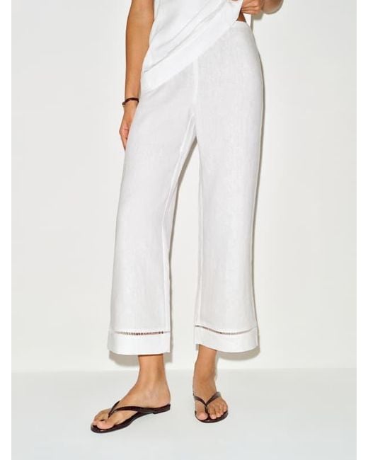 Reformation White Cailea Linen Two Piece 0