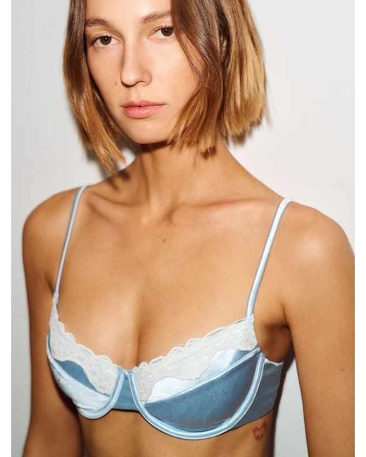 Reformation White Lanai Bikini Top