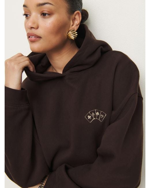 Reformation Black Tessa Hoodie