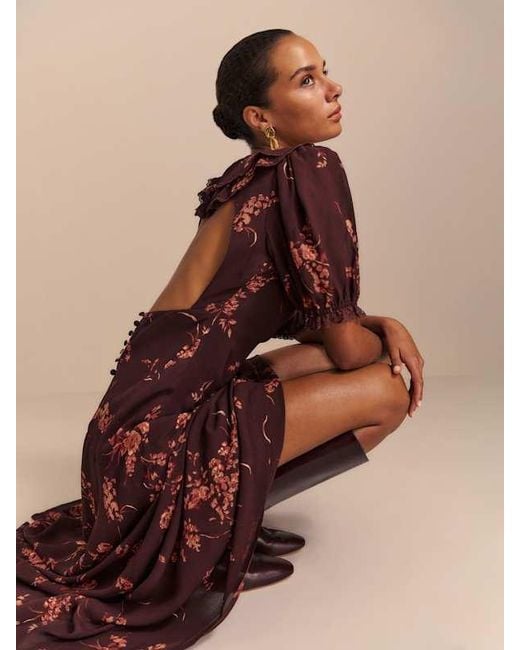champagne sequin maxi dress Liori | Asymmetric-Neck With Sash Turtleneck Dress Burgundy Long The delicate champagne hue fabric 2:CREPE Color:Hunter*
