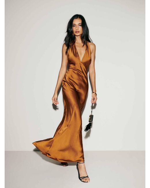 Reformation Multicolor Daniela Silk Dress