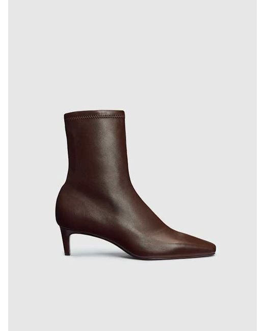 Reformation Blue Remy Stretch Ankle Boot 5