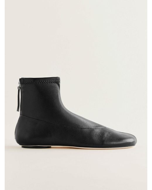 Reformation Black Payton Stretch Bootie