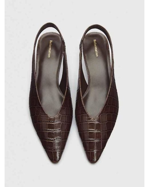 Reformation Pink Calista Slingback Heel 5