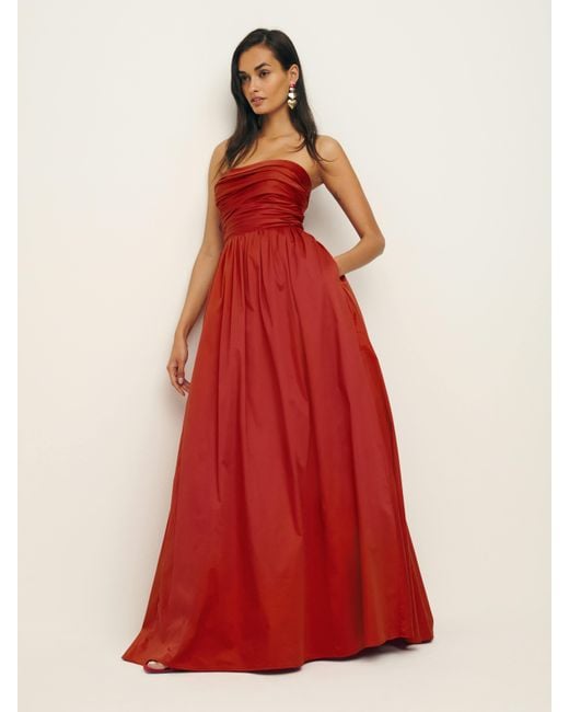 Reformation Red Kastoria Dress