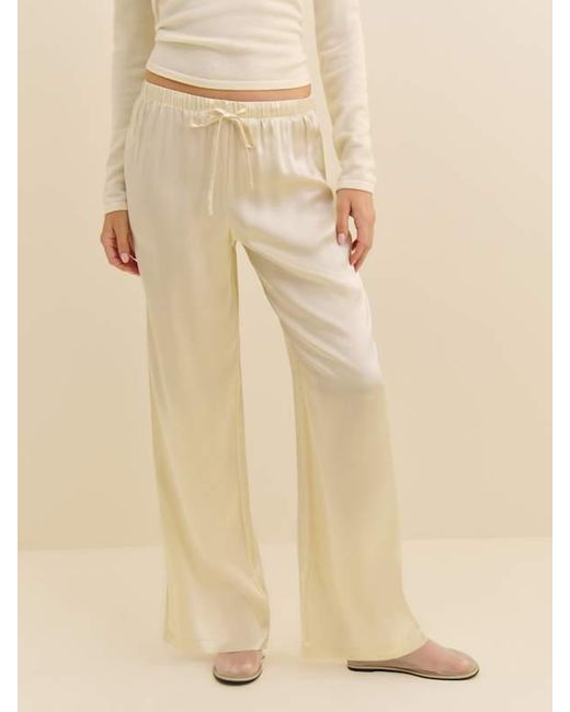 Reformation Natural Olina Silk Short Pant