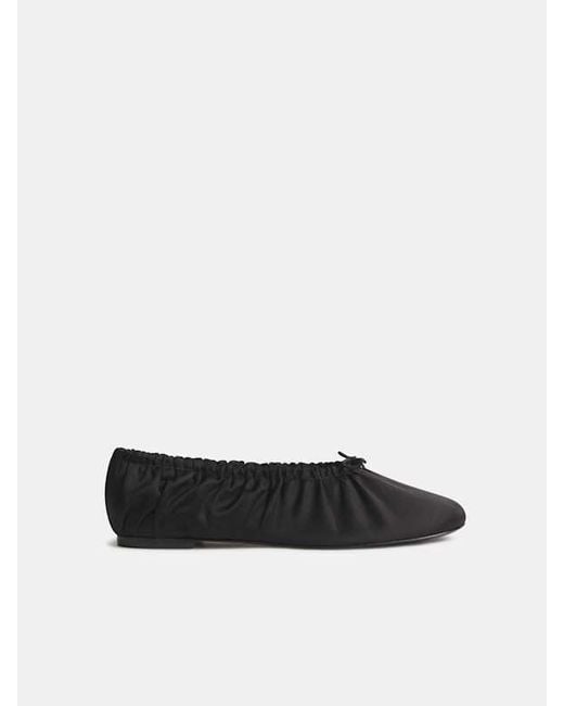 Reformation Blue Brie Ballet Flat Taffeta 5