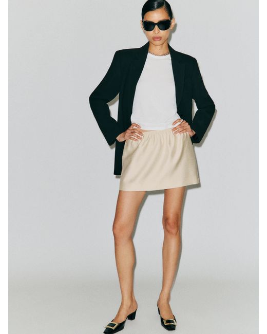 Reformation Black Elva Skirt