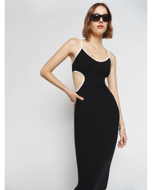 Reformation Lilou Knit Dress in Black Lyst