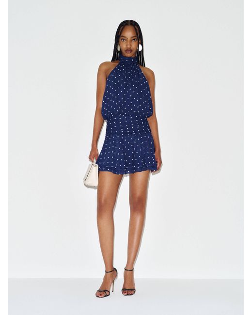 Reformation Blue Karla Dress