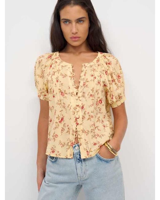 Reformation White Calia Top