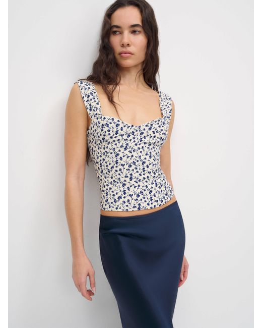 Reformation Blue Hester Top 6