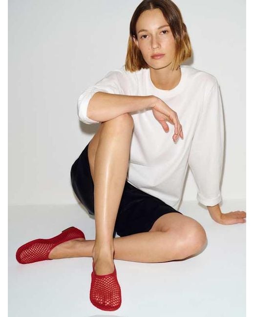 Reformation Red Britt Ballet Flat 8