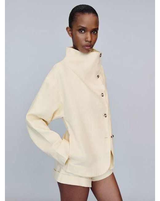 Reformation White Blake Jacket