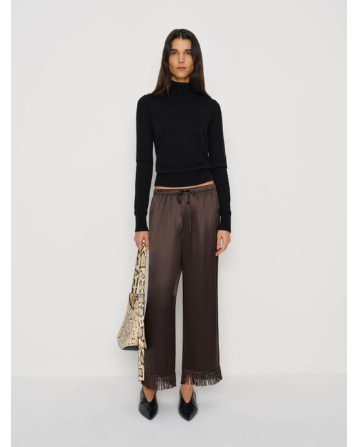 Reformation Brown Olina Cropped Pant