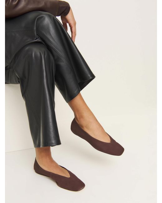 Reformation Black Prudence Ballet Flat