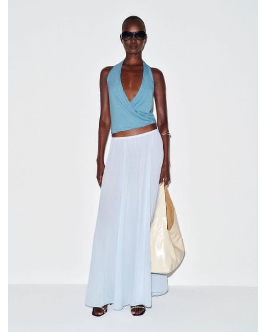 Reformation White Lois Knit Top