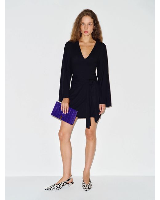 Reformation Blue Hadley Knit Dress