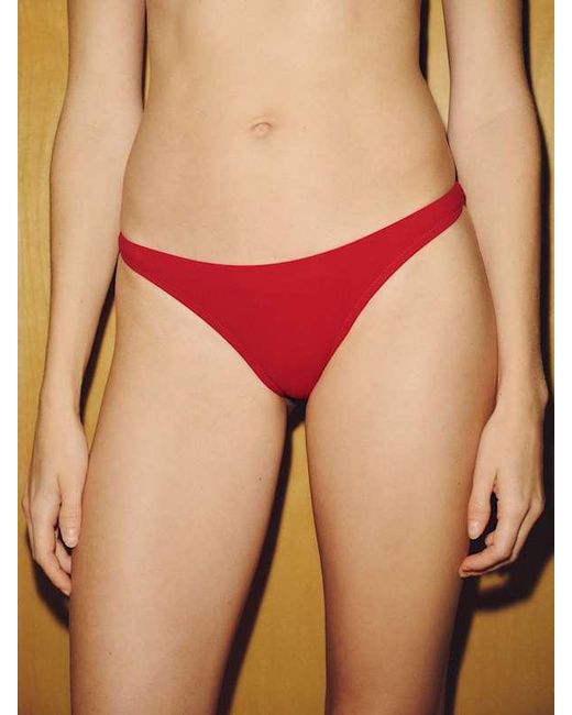 Reformation Red Campo Bikini Bottom