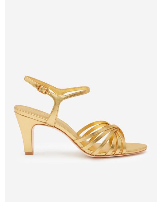 Reformation Metallic Paloma Heeled Sandal Vintage 6