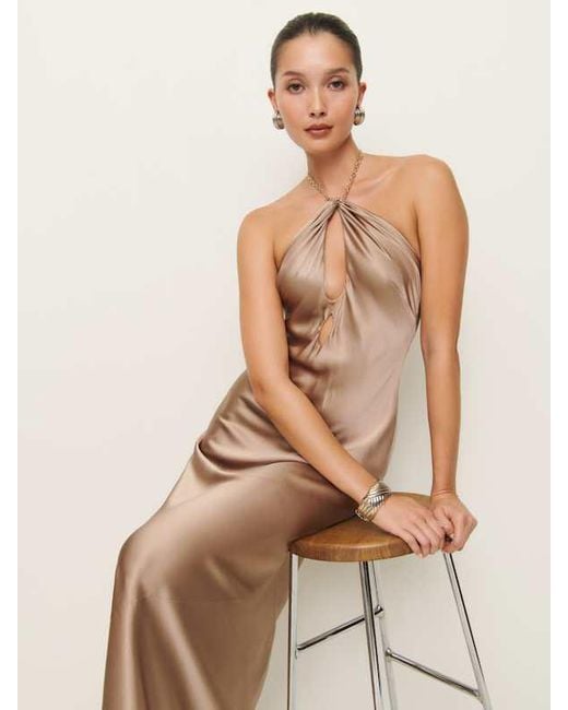 lapis halter dress BARI DRESS L / LAPID LAZULI