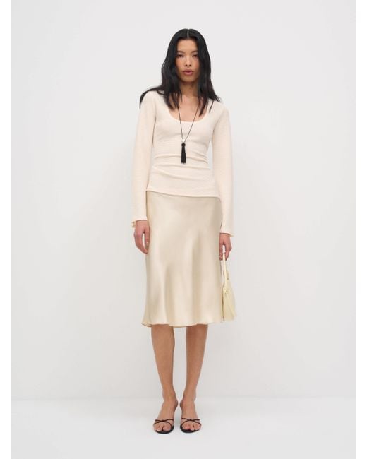 Reformation Natural Ericka Knit Top