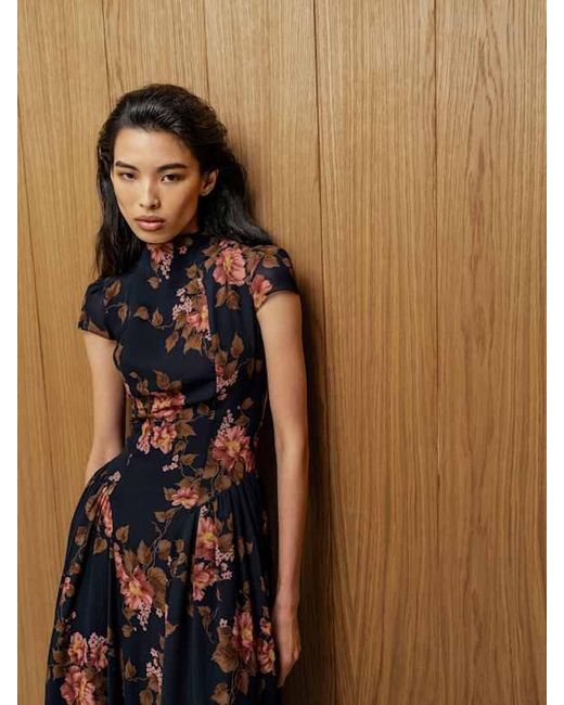 Reformation Blue Petites Maven Dress 0P