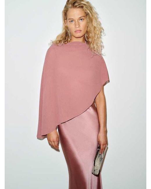 Reformation Pink Lilibeth Silk Dress