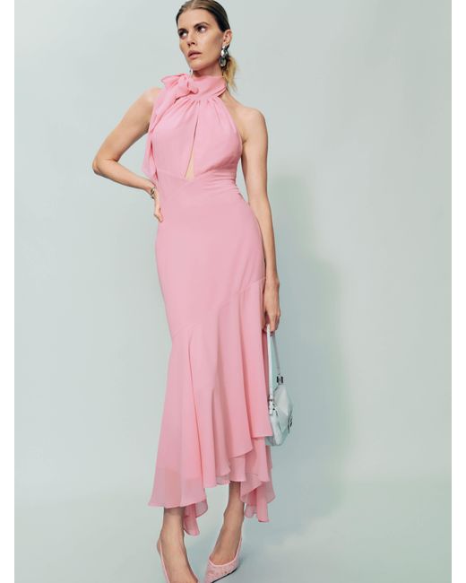 Reformation Pink Mela Dress 6