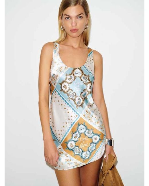 Reformation White Eden Silk Dress