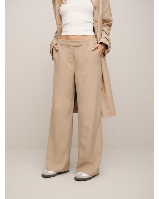 Reformation Natural Carter Mid Rise Pant