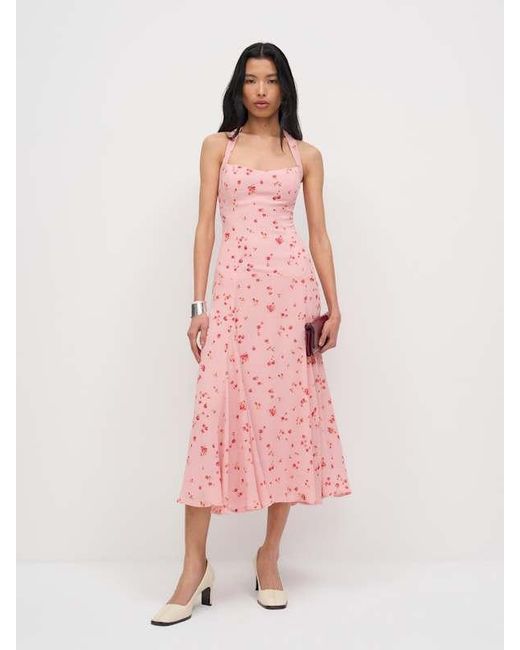 Reformation Pink Yanitza Dress 0