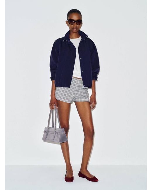 Reformation Blue June Low Rise Short