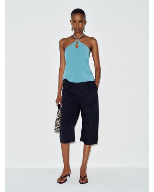 Reformation Blue Rosana Top 0