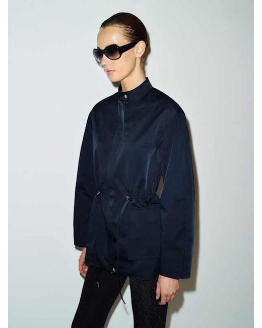 Reformation Blue Callista Jacket