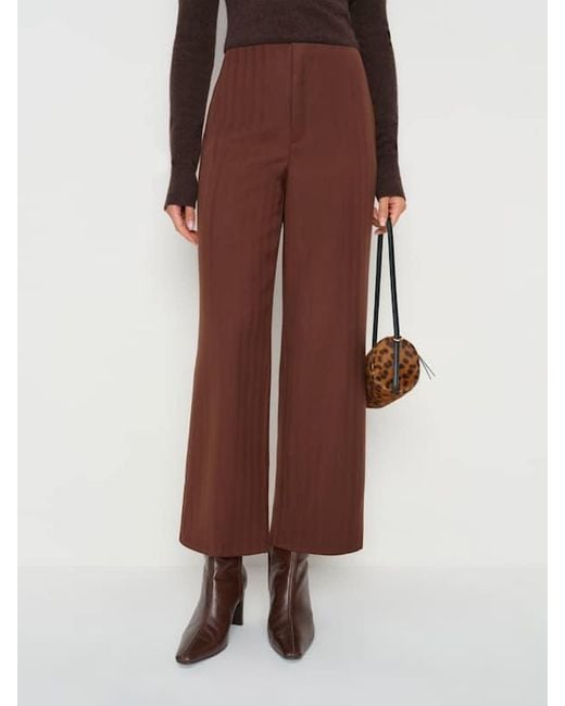 Reformation Brown Joni Cropped Pant