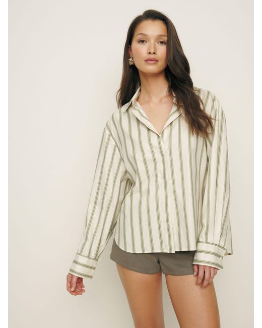 Reformation Natural Andy Oversized Shirt