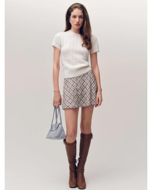 Reformation Natural Brandy Skirt Check