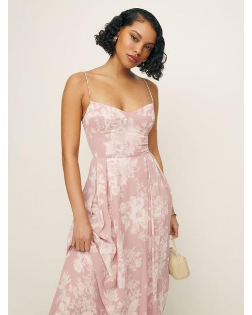 Reformation Pink Jaelyn Dress