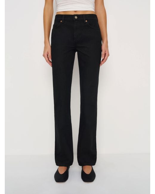 Reformation Natural Greer Mid Rise Straight Jeans Denim