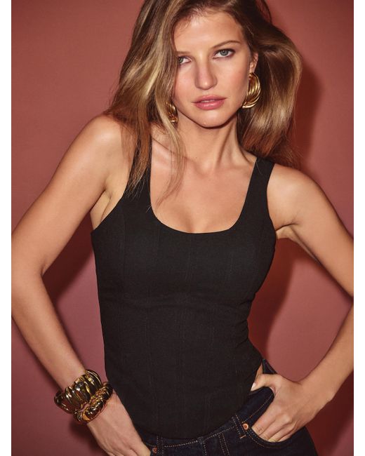 Reformation Black Seren Top