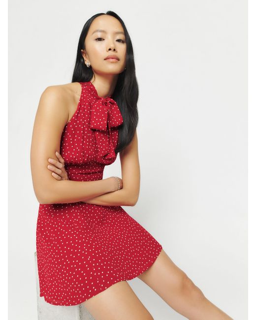 Reformation Aylani Dress in Red Lyst