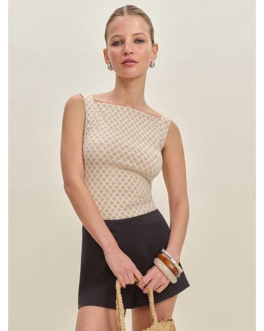 Reformation Natural Birch Knit Top
